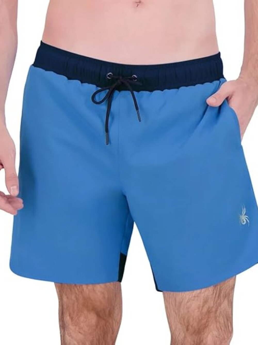 Spyder Men's UPF 30+ Breathable Comfort Stretch Swim Short Blue M